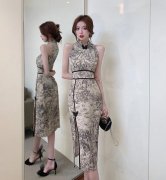 现代改良气质连衣旗袍