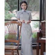 真丝手工盘花旗袍系列